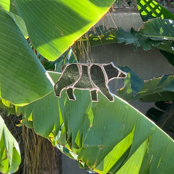 Black Bear Stained Glass Small Sun Catcher - Picture 6 of 12